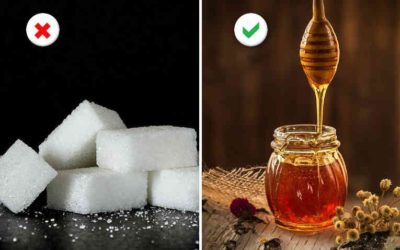 Sustituye el azúcar procesado por miel cruda en tus postres e infusiones.