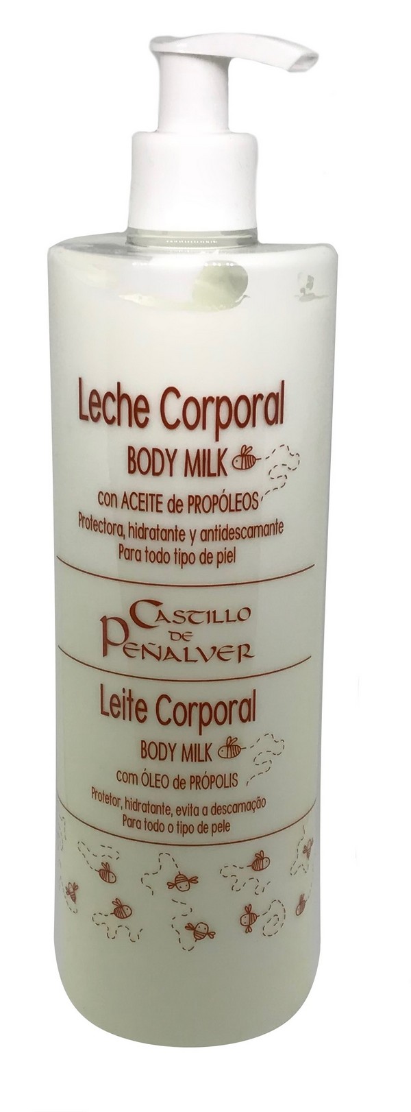 leche corporal con aceite de propoleo